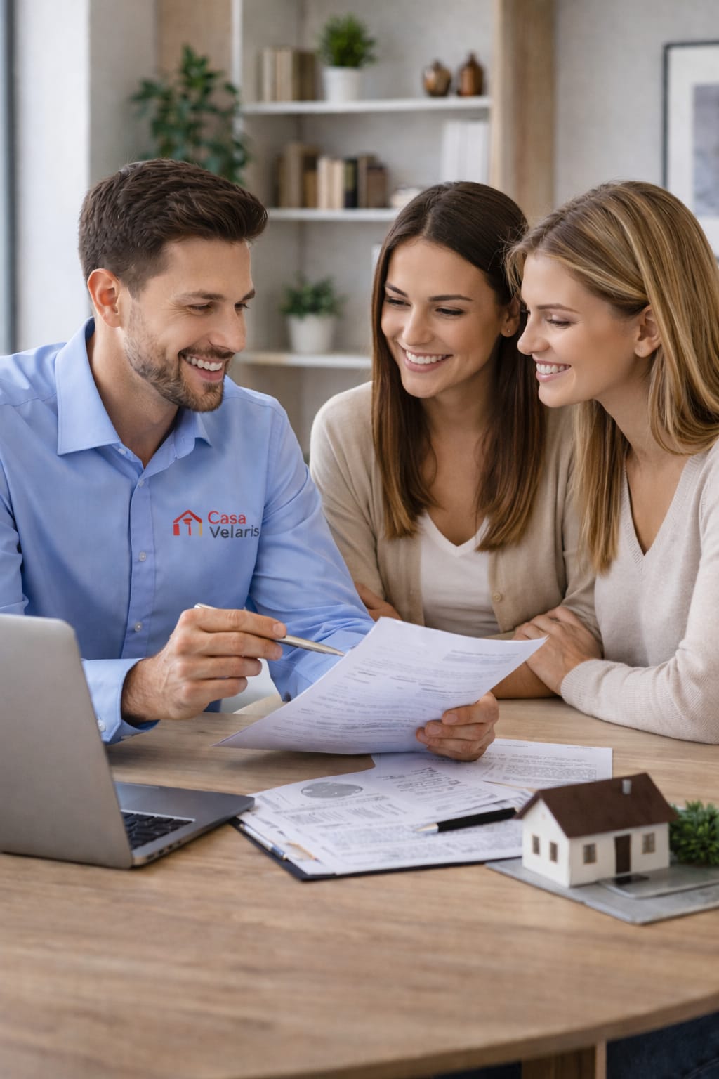 asesor inmobiliario de casa velaris asesorando