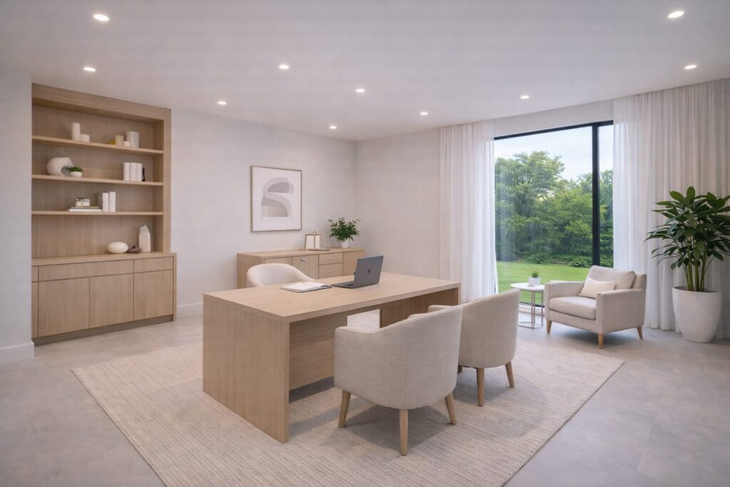 sala de estudio de casa zafiro